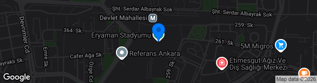 Map showing Eryaman Stadyumu