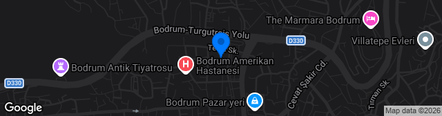 Map showing Bodrum İlçe Stadı