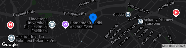 Map showing Cebeci İnönü Stadı