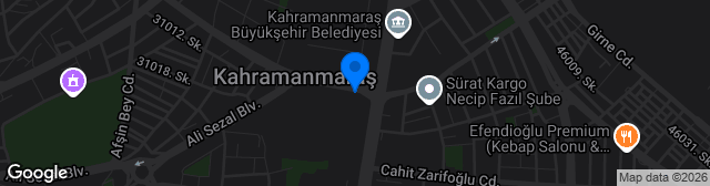 Map showing 12 Şubat Stadyumu