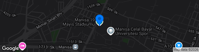 Map showing Manisa 19 Mayıs Stadyumu
