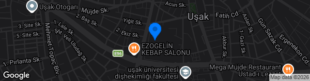 Map showing Uşak 1 Eylül Stadı