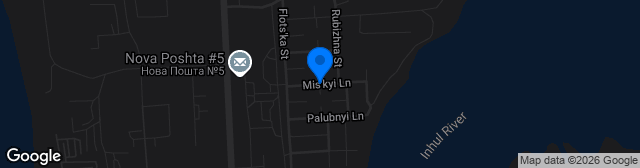 Map showing Tsentralnyi miskyi Stadion