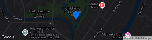 Map showing Stadion Yuvilejnyj