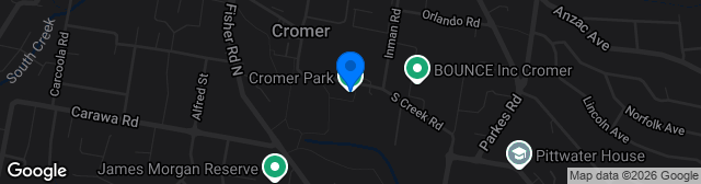 Map showing Cromer Park