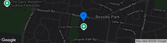 Map showing Marconi Stadium