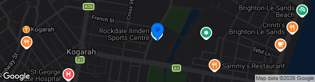 Map showing Illinden Sports Centre