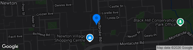 Map showing Steve Woodcock Sports Centre