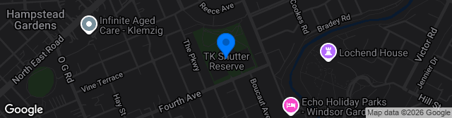 Map showing T.K. Shutter Reserve