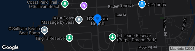 Map showing O'Sullivans Beach Sports & Community Centre