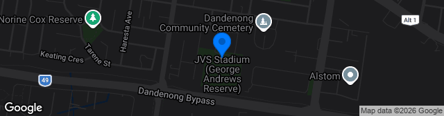 Map showing George Andrews Reserve