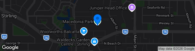Map showing Macedonia Park