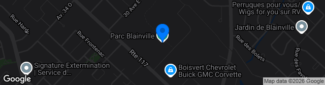 Map showing Parc Blainville