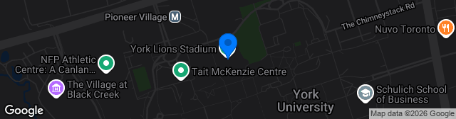 Map showing York Lions Stadium