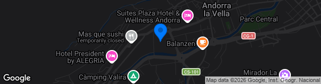 Map showing Estadi Nacional