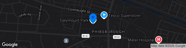 Map showing Dalymount Park