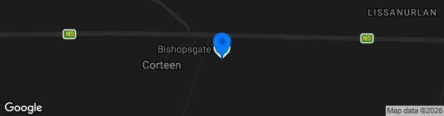 Map showing Bishopsgate Stadium