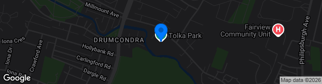 Map showing Tolka Park