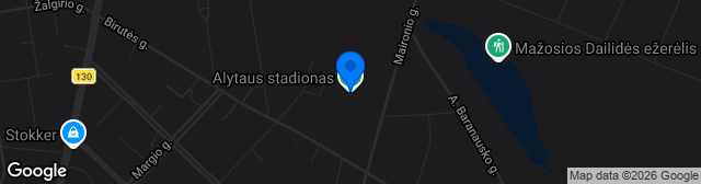 Map showing Alytaus m. centrinis stadionas