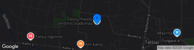 Map showing Telšių centrinis stadionas