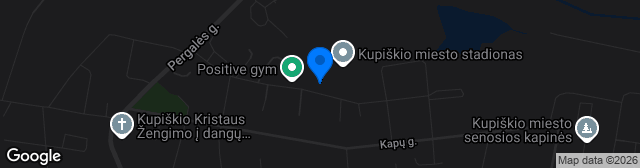 Map showing Kupiškio miesto stadionas