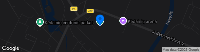 Map showing Kėdainių miesto stadionas
