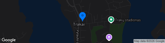 Map showing Trakų naujasis stadionas