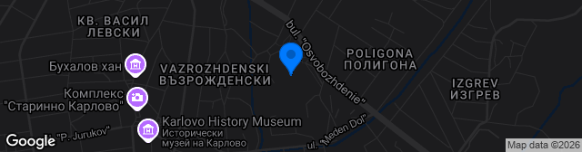Map showing Stadion Vasil Levski