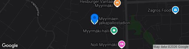 Map showing Myyrmäen jalkapallostadion