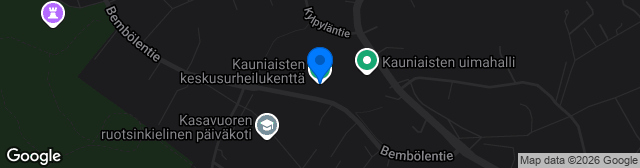 Map showing Kauniaisten Keskuskenttä