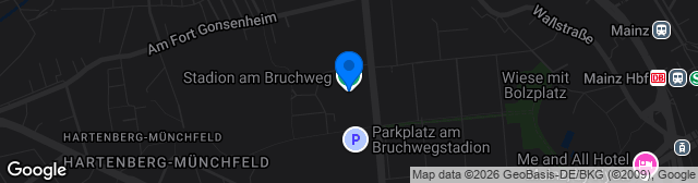 Map showing Stadion am Bruchweg
