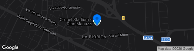 Map showing Orogel Stadium-Dino Manuzzi