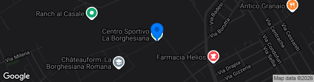 Map showing Centro Sportivo Vittorio Bachelet
