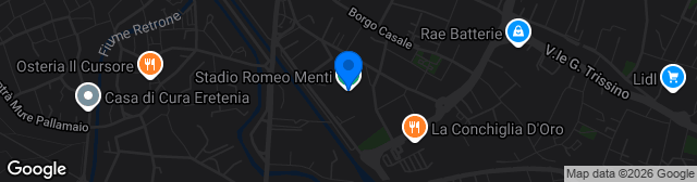 Map showing Stadio Romeo Menti