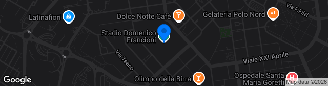 Map showing Stadio Comunale Domenico Francioni