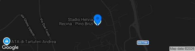 Map showing Stadio Helvia Recina