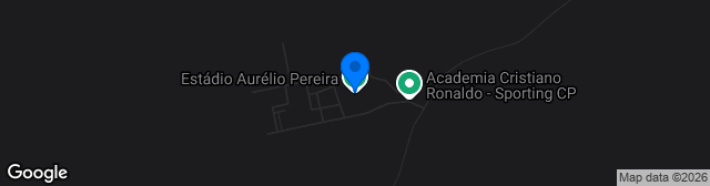 Map showing CGD Stadium Aurélio Pereira