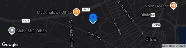 Map showing Estádio José Arcanjo
