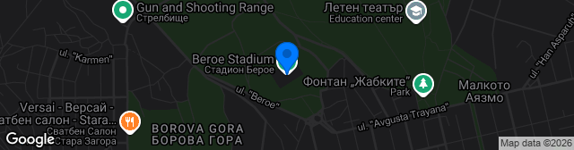 Map showing Stadion Beroe