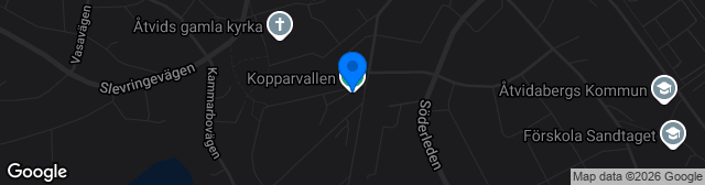 Map showing Kopparvallen