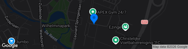 Map showing Sportpark Ezinge (Alcides)