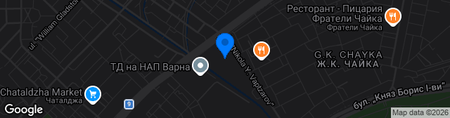 Map showing Stadion Ticha