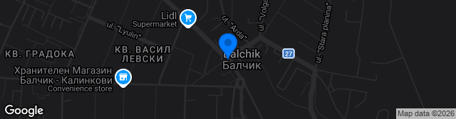 Map showing Gradski stadion