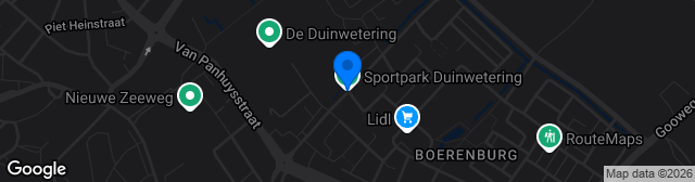 Map showing Sportpark Duinwetering