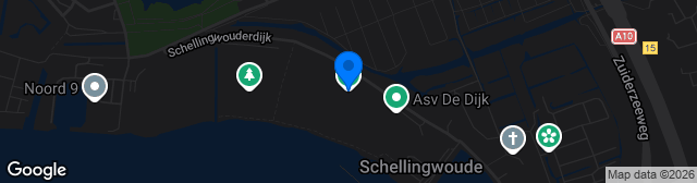 Map showing Sportpark Schellingwoude