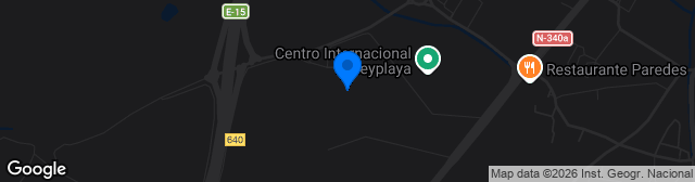 Map showing Estadio Francisco Artés Carrasco