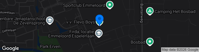 Map showing Sportpark De Ervenbos (Flevo Boys)