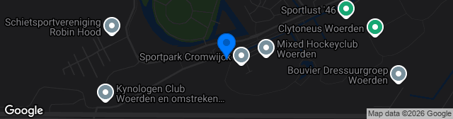 Map showing Sportpark Cromwijck