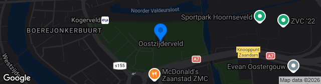 Map showing Sportpark Oostzijderveld
