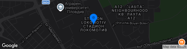 Map showing Stadion Lokomotiv